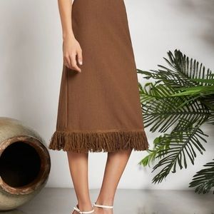 Shein brown skirt
